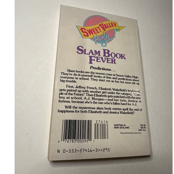 Sweet Valley High 1ST Edition First Print Book #48 Slam Book Fever Vintage 1980s - Picture 6 of 7
